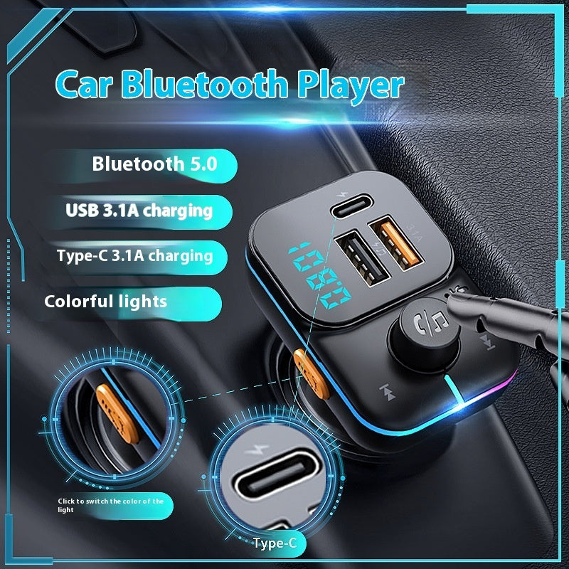 Bluetooth MP3-Player fürs Auto – Kabelloser FM-Transmitter & Ladegerät