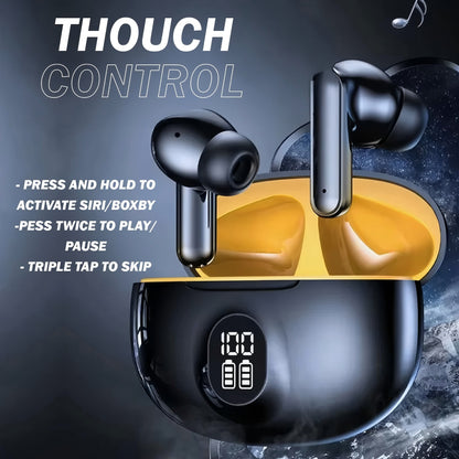 Kabelloses Bluetooth-Headset mit touch – Stereo, Freisprechfunktion, Musik & Calls