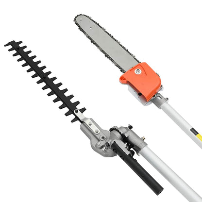 4-in-1 Garten Multitool 52 cm³ – Freischneider, Rasentrimmer & Heckenschere mit 1,45 kW – Orange