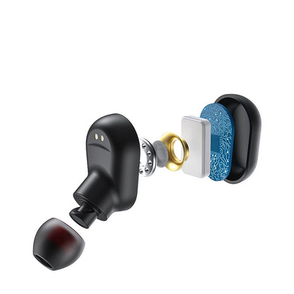 Bluetooth 5.0 Mini Headset – Kabellose Doppel-Ohrhörer für Musik & Anrufe
