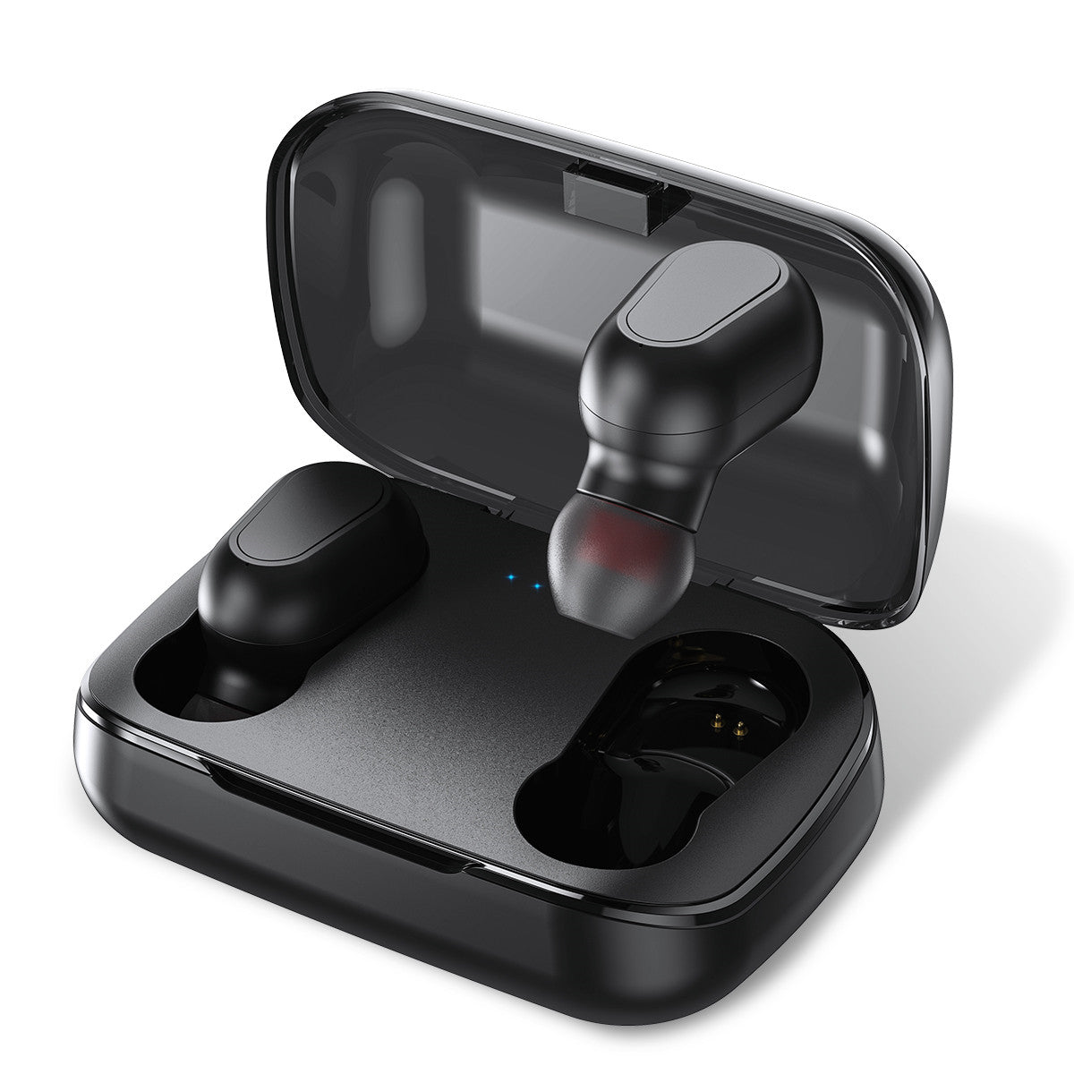 Bluetooth 5.0 Mini Headset – Kabellose Doppel-Ohrhörer für Musik & Anrufe